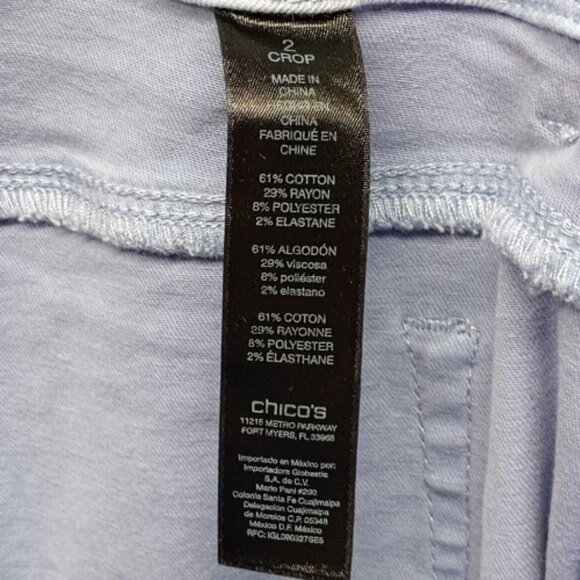 The So Slimming Girlfriend Crop Jeans by Chico's Size 2 - Picture 4 of 5